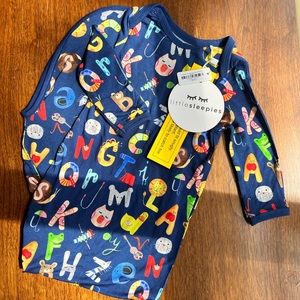 Little Sleepies Alphabet Knotted Gown